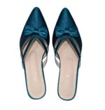 Ruby Satin Bow Mule Heel - Image 2
